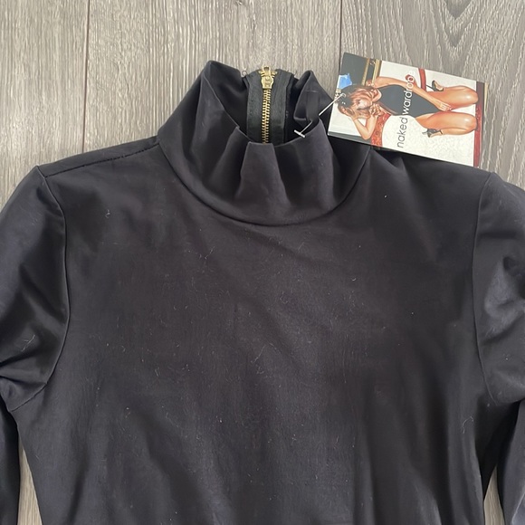 Naked Wardrobe mock neck midi dress - Picture 2 of 4